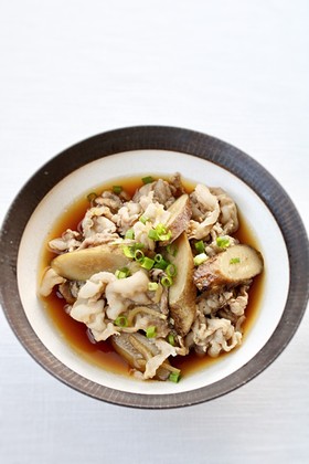 簡単に【豚ごぼうの甘旨煮】