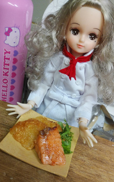 リカちゃん♡鮭のバター焼きꕤ*.ﾟの写真