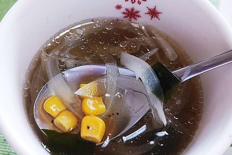 マグカップとレンチンで簡単コンソメスープ レシピ 作り方 By かっくろ クックパッド 簡単おいしいみんなのレシピが371万品