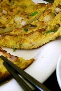 なんかヘルシー✿高野豆腐の海鮮チヂミ