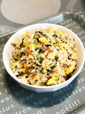 ツナと小松菜の混ぜご飯