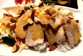 簡単♡湯煎だけ♡味噌ダレチャーシュー丼