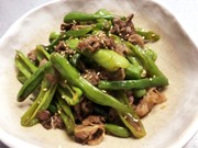 ししとうとお肉の甘辛炒めの写真