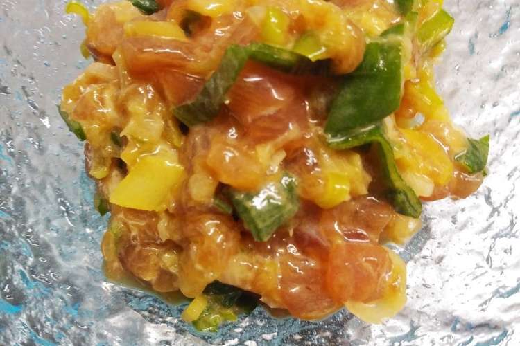簡単 マグロ刺身を ネギとろ へリメイク レシピ 作り方 By Mma クックパッド 簡単おいしいみんなのレシピが356万品