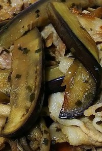 秋野菜と豚肉のバタポン炒め