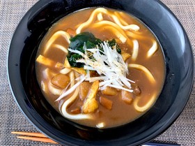 レトルトカレーでカレーうどん
