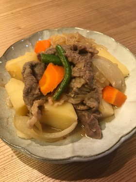 我が家の時短肉じゃが