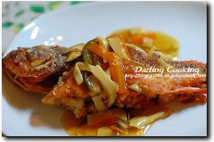 カサゴの野菜甘酢あんかけ レシピ 作り方 By タコハル クックパッド 簡単おいしいみんなのレシピが356万品