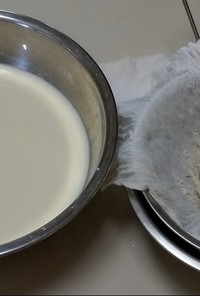 自家製　おからと豆乳作り