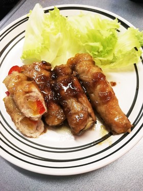 パプリカと舞茸の肉巻き☆生姜焼き