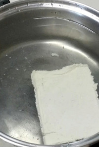 自家製豆乳で豆腐作り
