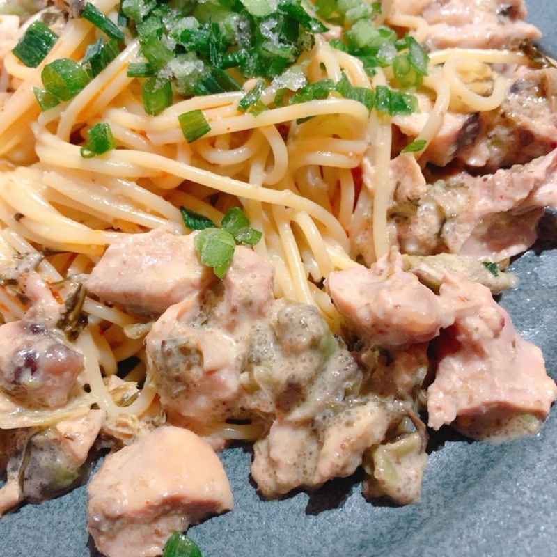 みんなが作ってる 高菜 明太子 パスタのレシピ クックパッド 簡単おいしいみんなのレシピが347万品