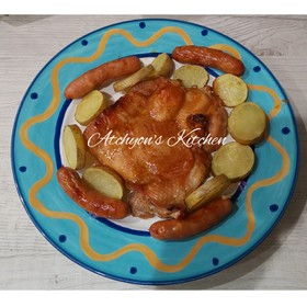 簡単ココットPでローストチキンエトセトラ