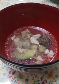 茄子の中華スープ