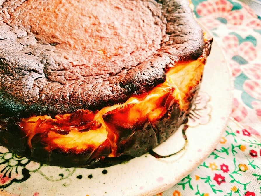 低糖質で罪悪感ゼロのバスクチーズケーキの画像
