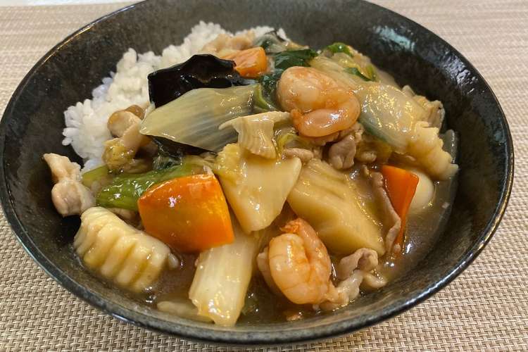 簡単なのに絶品 具だくさんの中華丼 レシピ 作り方 By 元料理人の時短レシピ クックパッド 簡単おいしいみんなのレシピが352万品