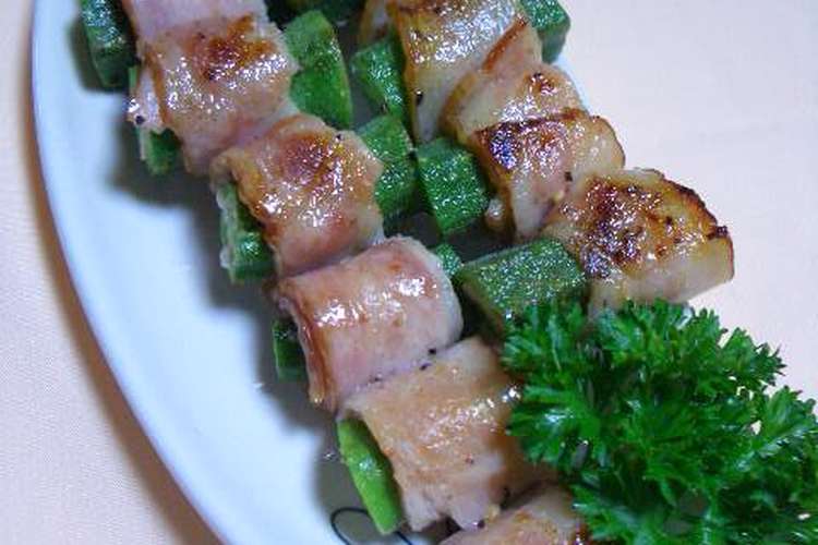 焼き鳥風 オクラのベーコン巻 レシピ 作り方 By まゆはま クックパッド 簡単おいしいみんなのレシピが376万品