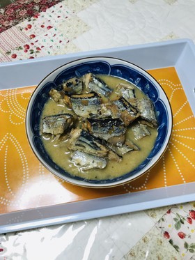 柿酢の骨まで食べるサンマ煮