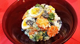 具沢山♪昆布だしde和風ポテトサラダ