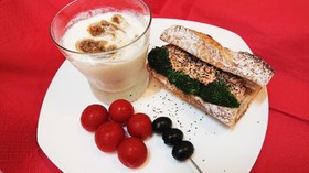 簡単朝ごはん♪鮭バケットサンド