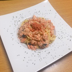 簡単!秋鮭のクリームパスタ