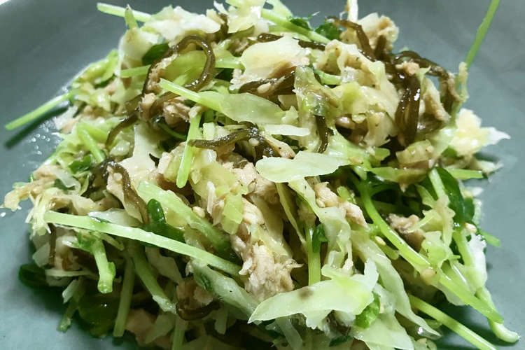 豆苗とキャベツの塩こぶサラダ レシピ 作り方 By ももみキック クックパッド 簡単おいしいみんなのレシピが352万品
