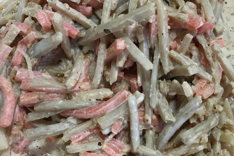 冷凍ごぼうにんじんミックスでごぼうサラダ レシピ 作り方 By スナックあられ クックパッド 簡単おいしいみんなのレシピが352万品