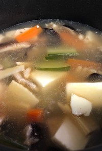 きくらげと豆腐の中華スープ