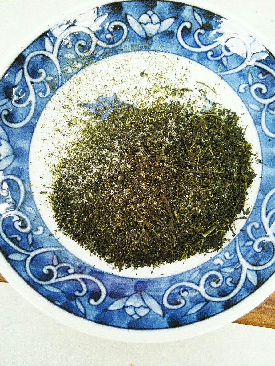 和風!抹茶塩の代わりにお茶で作る緑茶塩♪の画像