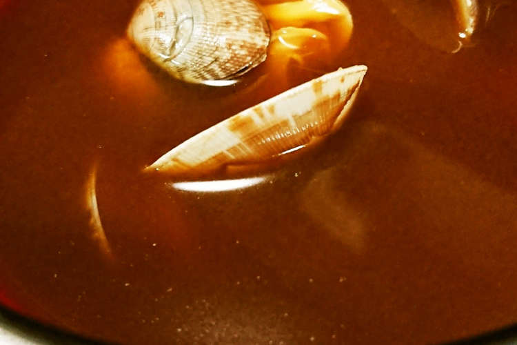 簡単あさりの赤だし味噌汁 レシピ 作り方 By ミコおばちゃん クックパッド