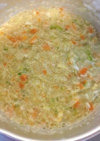 ［離乳食中期〜］大人の取り分け野菜スープ