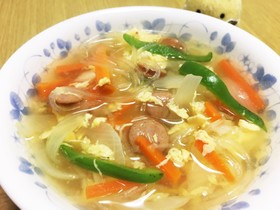 ガッツリ!はるさめのコンソメスープ