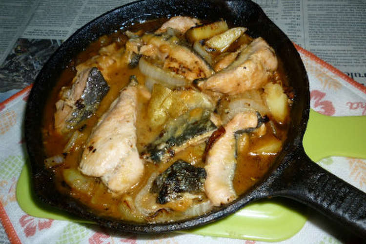 秋鮭のアラのちゃんちゃん焼き 白味噌味 レシピ 作り方 By Aranjuez5 クックパッド 簡単おいしいみんなのレシピが373万品