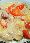 米粉で作るチーズクリームシチュー
