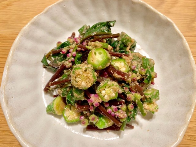 つるむらさき 赤茎種 のおひたし レシピ 作り方 By 料理インコ クックパッド 簡単おいしいみんなのレシピが357万品