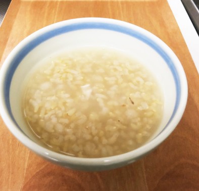 玄米と押麦の出汁のお粥☆圧力鍋の写真