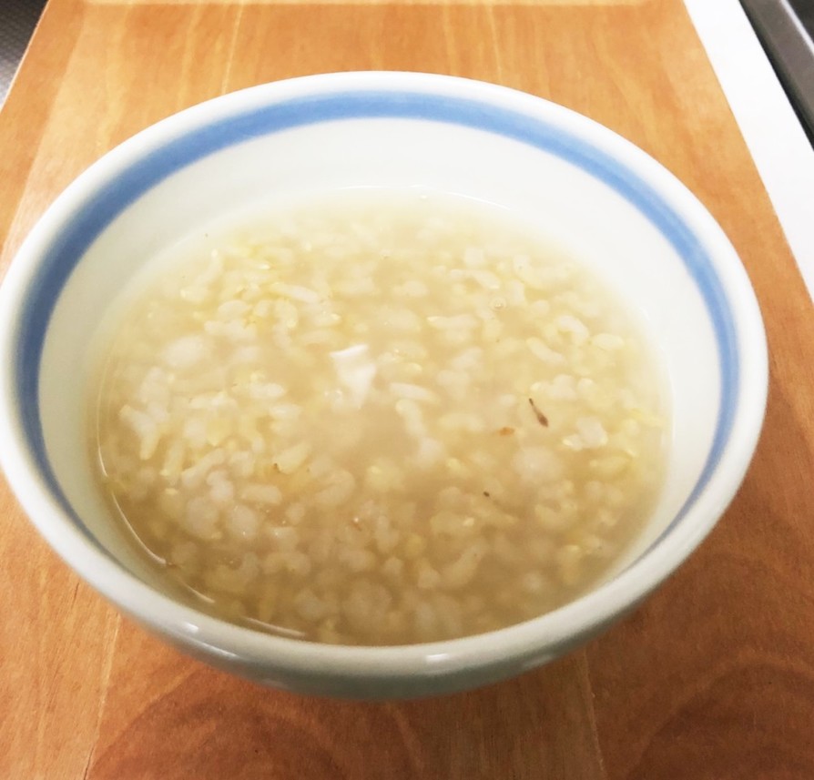 玄米と押麦の出汁のお粥☆圧力鍋の画像