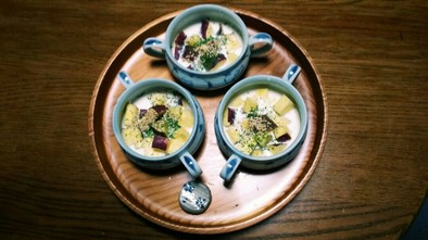 薩摩芋(ジャガイモ・南瓜)のミルクスープの写真