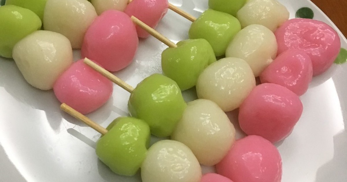 超簡単 もちもち 三色白玉団子 レシピ 作り方 By クック0d22hr クックパッド 簡単おいしいみんなのレシピが352万品