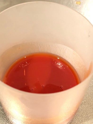 ジンジャーシロップ入りトマトジュースの写真