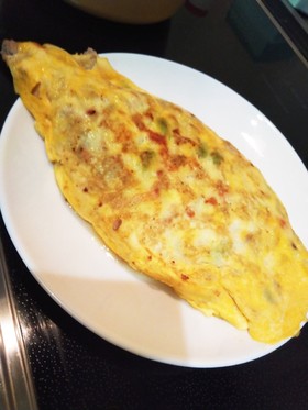 卵料理!!枝豆入り!野菜たっぷりオムレツ