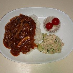 重ね煮☆米粉でハヤシライス