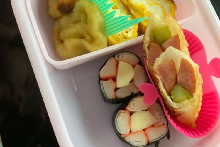 カニカマとチーズの花模様海苔巻き レシピ 作り方 By 食べてダイエット クックパッド 簡単おいしいみんなのレシピが365万品