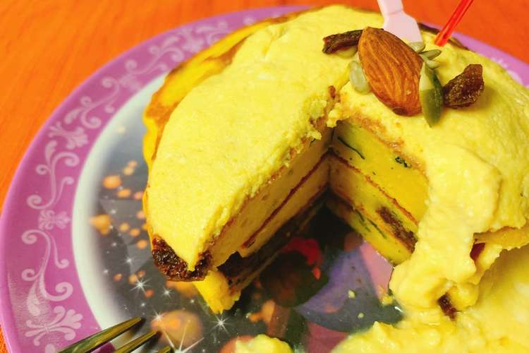 ハロウィンに Hmでかぼちゃパンケーキ レシピ 作り方 By 美容料理研究家あゆ クックパッド