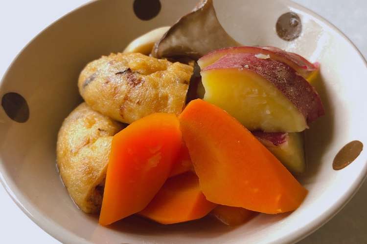 ホクホクさつまいもとがんもの煮物 レシピ 作り方 By Ganmiko クックパッド 簡単おいしいみんなのレシピが375万品