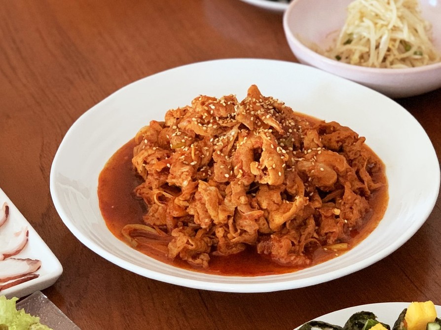 韓国本場の味♫ 豚肉の甘辛炒めの画像