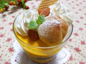 かぼちゃのほっこりパフェ☆ハロウィンにも