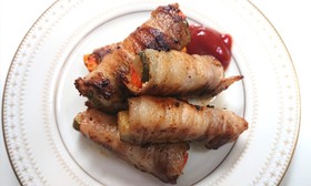 ワォ~舌鼓‼️肉巻きピクルス(diet)