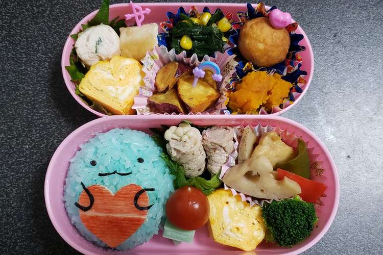 すみっコぐらし とかげ お弁当 レシピ 作り方 By りぃchanmama クックパッド 簡単おいしいみんなのレシピが351万品