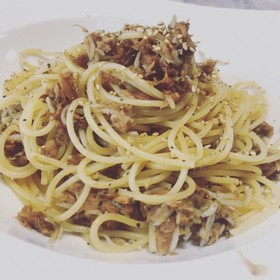 【麺つゆ】しらすとカツオフレークパスタ